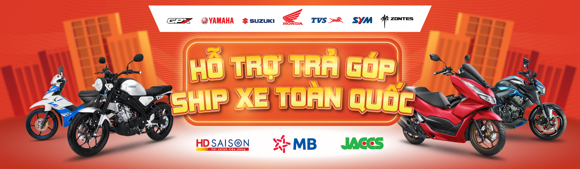 Banner Mua xe Minh Long Motor