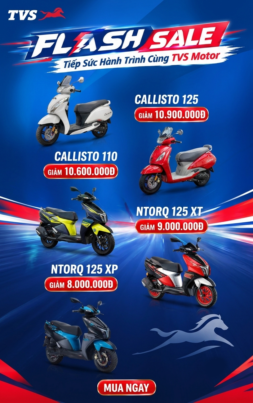 Banner - Khuyến mãi TVS Motor