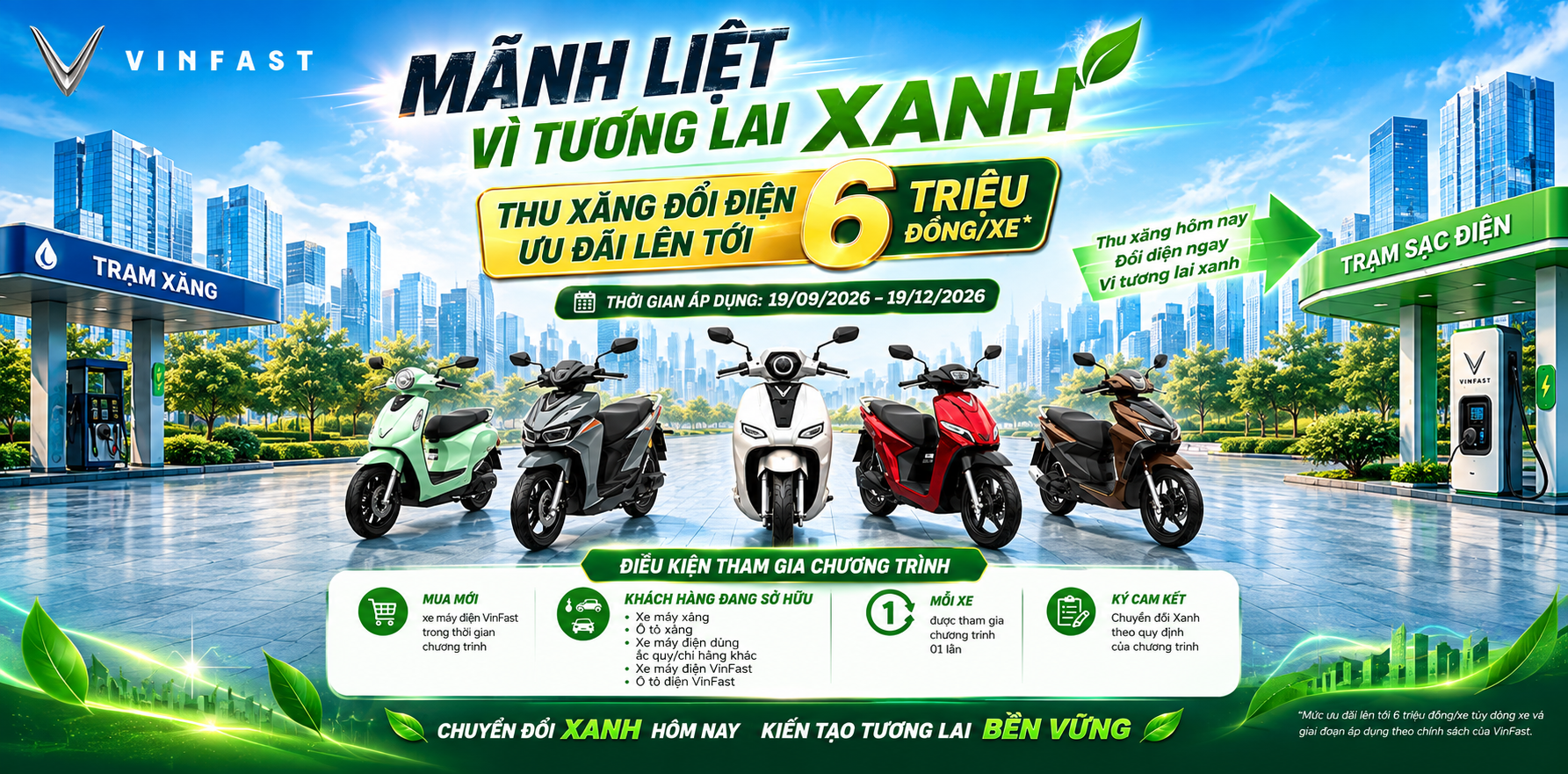 Khuyến mãi VinFast vì tương lai xanh
